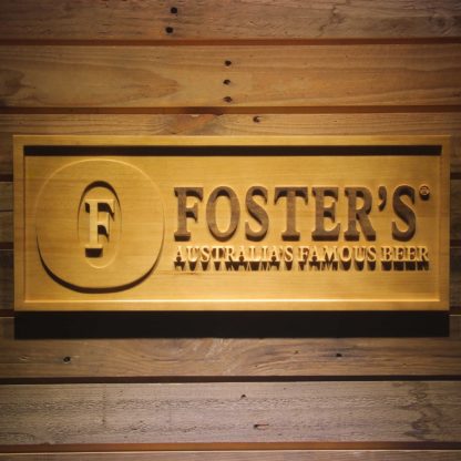 Foster`s Wood Sign neon sign LED