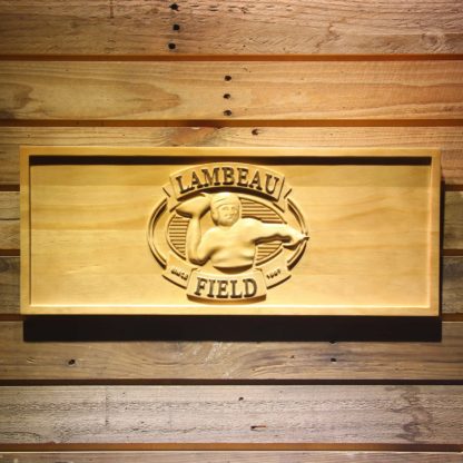 Green Bay Packers Lambeau Field Wood Sign neon sign LED
