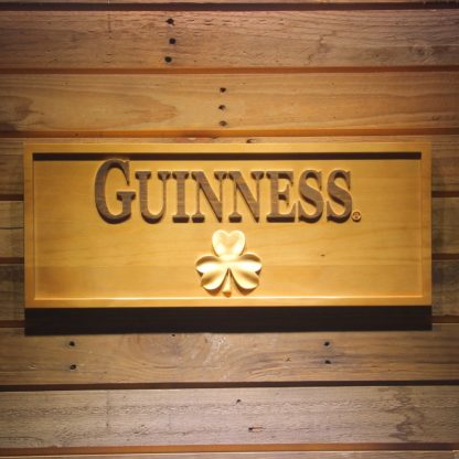 Guinness Shamrock Wood Sign neon sign LED