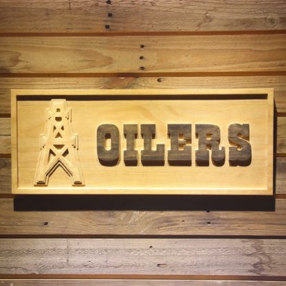 Houston Oilers 1980-1996 Wood Sign - Legacy Edition neon sign LED