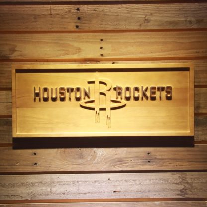 Houston Rockets Wood Sign neon sign LED