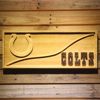 Indianapolis Colts Split Wood Sign neon sign LED