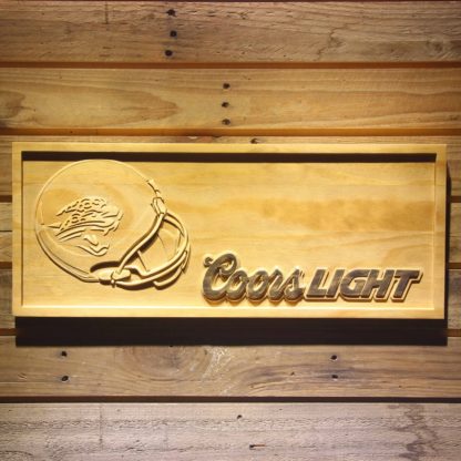 Jacksonville Jaguars Coors Light Helmet Wood Sign neon sign LED