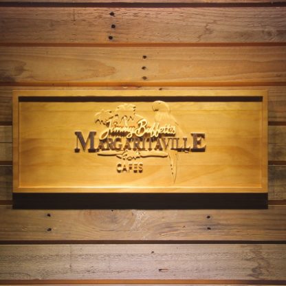 Jimmy Buffett`s Margaritaville Cafe Logo Wood Sign neon sign LED