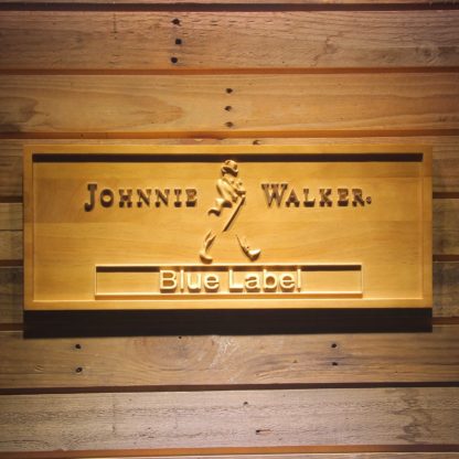 Johnnie Walker Blue Label Wood Sign neon sign LED