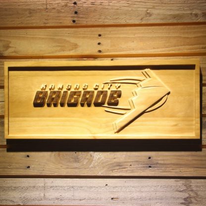 Kansas City Brigade Wood Sign - Legacy Edition neon sign LED