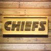 Kansas City Chiefs Text Wood Sign
