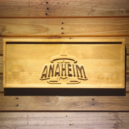 Los Angeles Angels of Anaheim 1997-2001 Anaheim Halo Logo Wood Sign - Legacy Edition neon sign LED