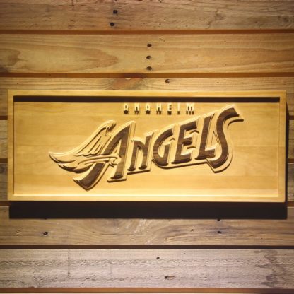 Los Angeles Angels of Anaheim 1997-2001 Logo Wood Sign - Legacy Edition neon sign LED