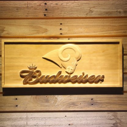 Los Angeles Rams Budweiser Wood Sign neon sign LED