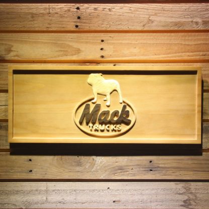 Mack Old Logo Wood Sign neon sign LED