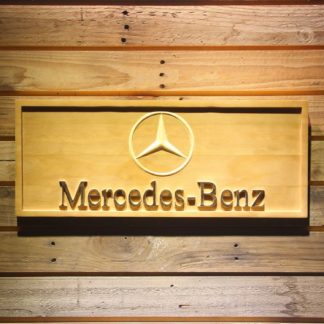 Mercedes Benz Wood Sign neon sign LED