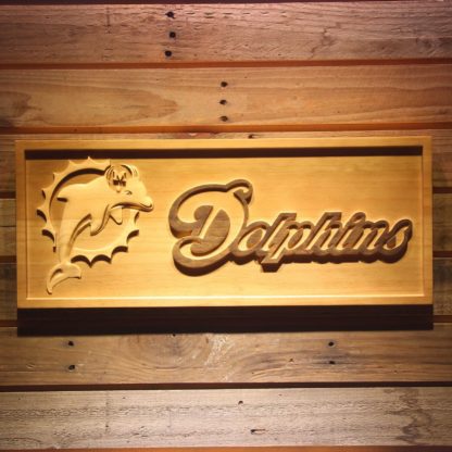 Miami Dolphins 2 Wood Sign - Legacy Edition neon sign LED