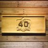 Miami Dolphins 40th Anniversary Logo Wood Sign - Legacy Edition