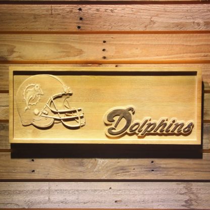 Miami Dolphins Helmet Wood Sign - Legacy Edition neon sign LED