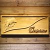 Miami Dolphins Split Wood Sign - Legacy Edition