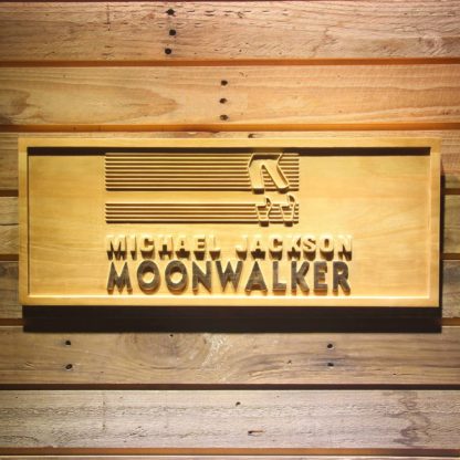 Michael Jackson Moonwalker Bars Wood Sign neon sign LED