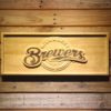 Milwaukee Brewers Wood Sign