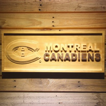 Montreal Canadiens Wood Sign neon sign LED