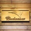 New England Patriots Budweiser Wood Sign