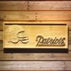 New England Patriots Helmet Wood Sign