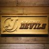 New Jersey Devils Wood Sign