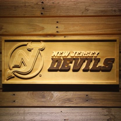 New Jersey Devils Wood Sign neon sign LED