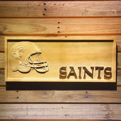 New Orleans Saints Helmet Wood Sign neon sign LED