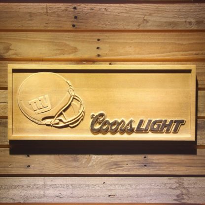 New York Giants Coors Light Helmet Wood Sign neon sign LED