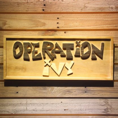 Operation Ivy Wood Sign neon sign LED