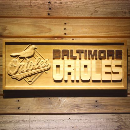 Baltimore Orioles Wood Sign - Legacy Edition neon sign LED