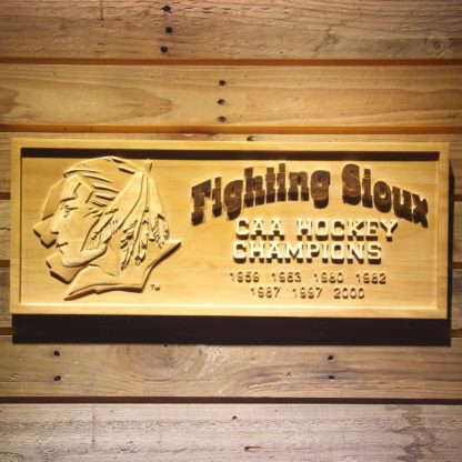 North Dakota Fighting Sioux Wood Sign - Legacy Edition neon sign LED