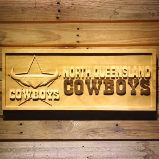North Queensland Cowboys Wood Sign neon sign LED