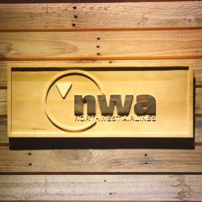 Northwest Airlines Wood Sign neon sign LED
