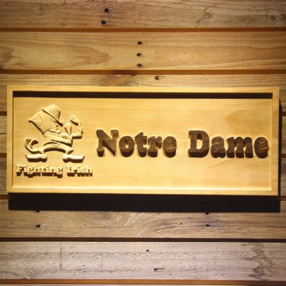 Notre Dame Fighting Irish Helmet Wood Sign neon sign LED