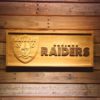 Oakland Raiders 2 Wood Sign