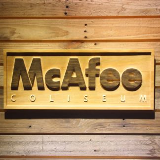Oakland Raiders McAfee Colisuem Wood Sign - Legacy Edition neon sign LED