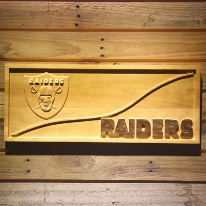 Oakland Raiders Split Wood Sign neon sign LED