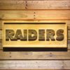 Oakland Raiders Text Wood Sign