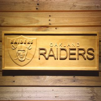 Oakland Raiders Wood Sign neon sign LED
