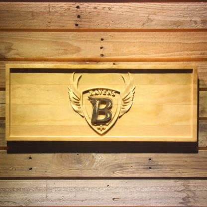 Baltimore Ravens 1996-1998 B Wood Sign - Legacy Edition neon sign LED