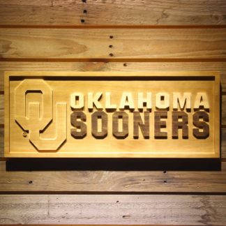 Oklahoma Sooners Wood Sign neon sign LED