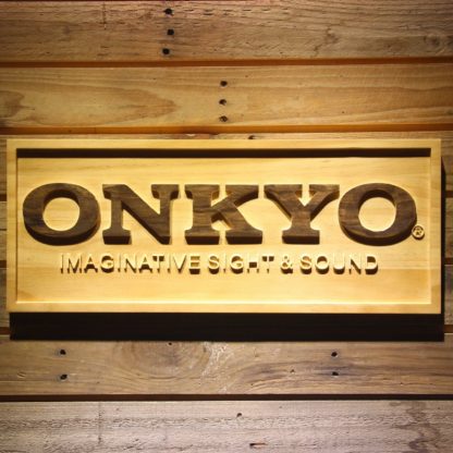 Onkyo Wood Sign neon sign LED