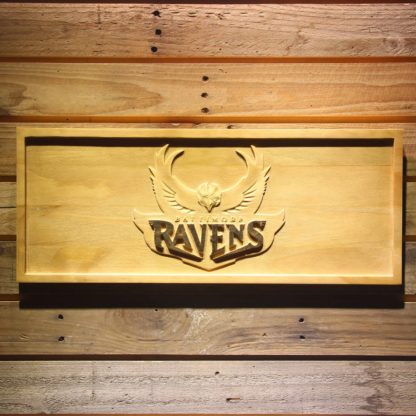 Baltimore Ravens 1996-1998 Logo Wood Sign - Legacy Edition neon sign LED