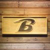 Baltimore Ravens B Logo Wood Sign