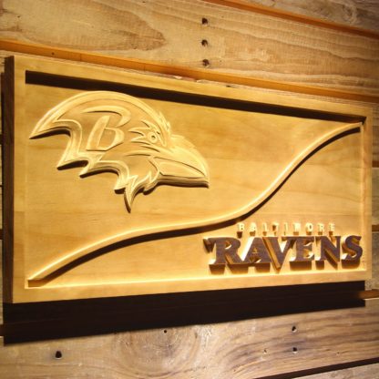 Baltimore Ravens Split Wood Sign neon sign LED