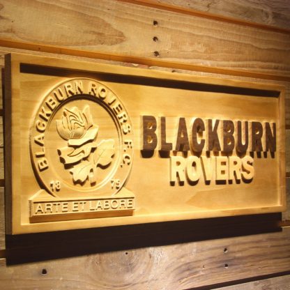 Blackburn Rovers FC Wood Sign neon sign LED
