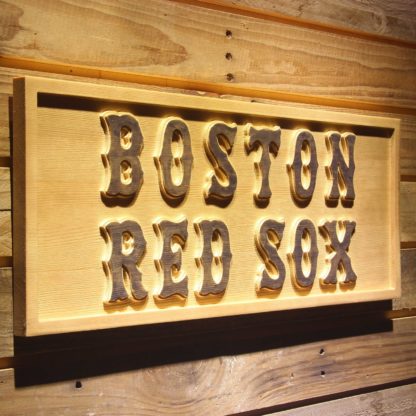 Boston Red Sox 1 Wood Sign neon sign LED