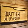British Airways Wood Sign