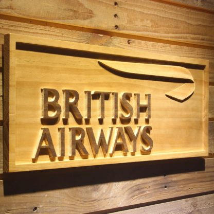British Airways Wood Sign neon sign LED